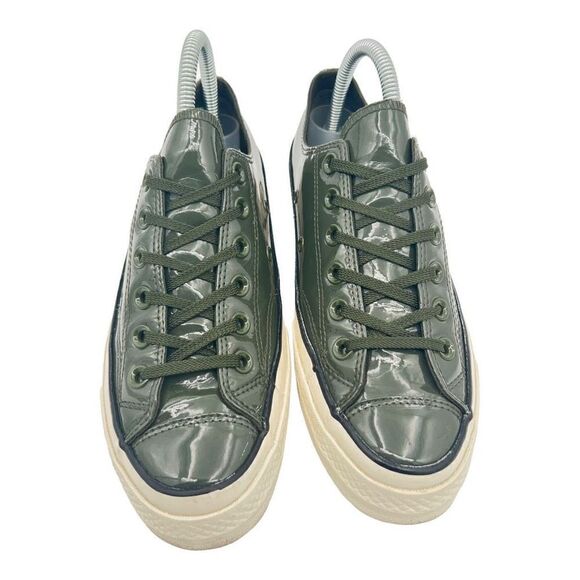 Converse Chuck 70 Green Patent Leather Ox Sneakers Women’s 7 Men 5 Unisex - Picture 4 of 11